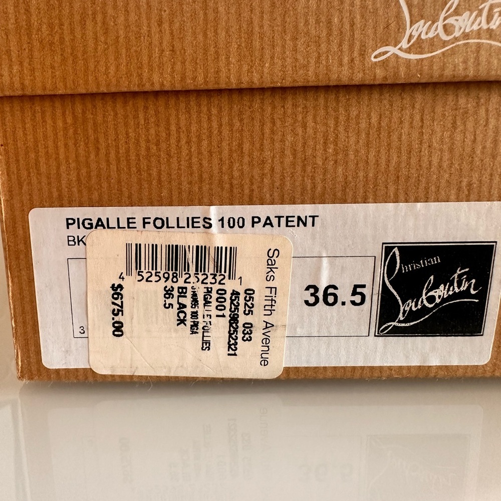 Christian Louboutin Pigalle follies 100ml pumps stilettos classic ones! US 6 - Picture 11 of 11